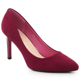 Sergio Leone 1339 red suede pumps