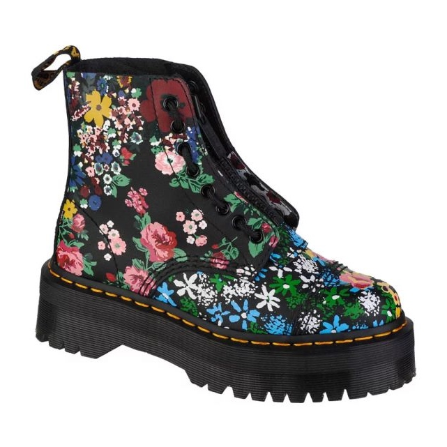 Dr. Martens Dr. shoes Martens Sinclair Bex Floral Mash Up DM27128001 with flowers black