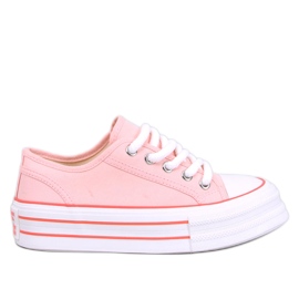Pink double-soled sneakers