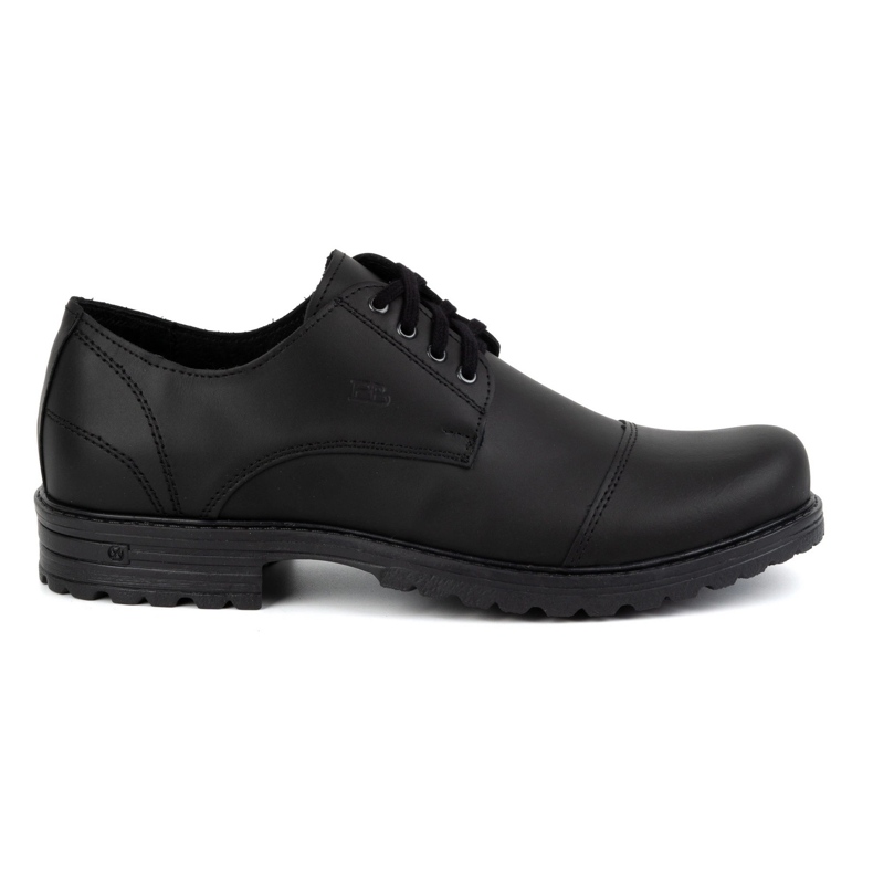 Polbut Men's leather shoes 2120/2 black