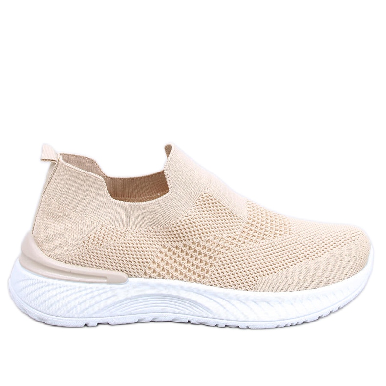 Women's sports sock shoes, beige