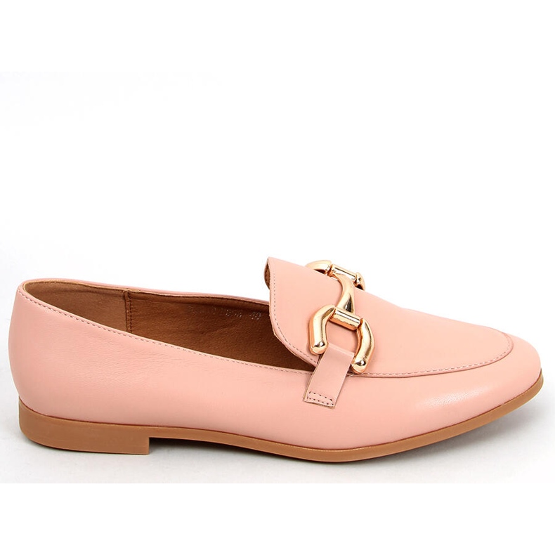 Women's Nude Chain Loafers pink