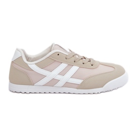 Women's Low Sneakers, Beige Women's Low Sneakers, Beige
