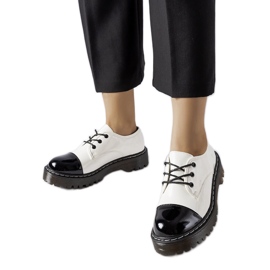 White and black patent shoes White and black patent shoes