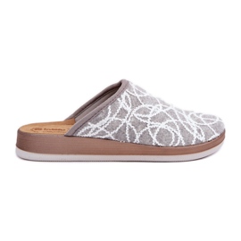 Inblu Women's Shiny Slippers CT000028 Gray grey