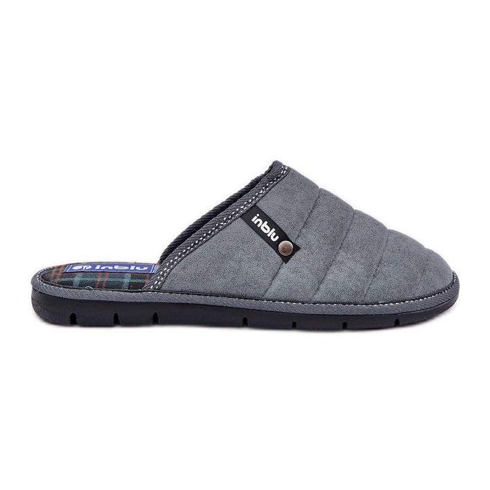 Inblu Comfortable Men's Home Shoes Gray grey