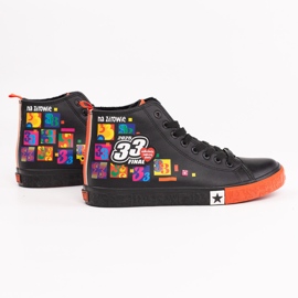 Official men's sneakers Big Star x Wośp RR174651 black Official men's sneakers Big Star x Wośp RR174651 black