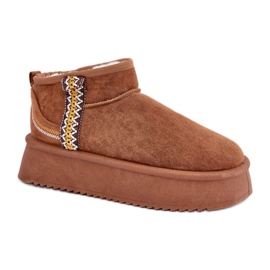 Women's brown suede platform snow boots Women's brown suede platform snow boots