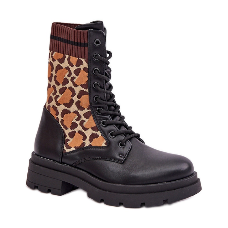 Women's black work boots