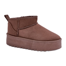 Women's brown suede platform snow boots Women's brown suede platform snow boots