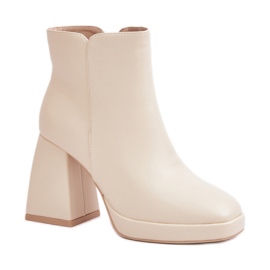 Boots Model Selarae LQ-48 Light Beige - Step in style