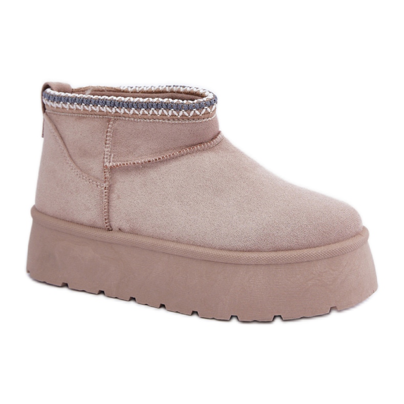 Snow boots Model Heslania HY877-39 Light Beige - Step in style
