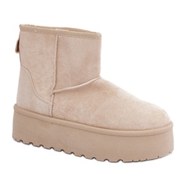 Snow boots Leanara model 88-61 Light Beige - Step in style Snow boots Leanara model 88-61 Light Beige - Step in style