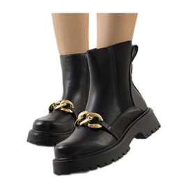Black ankle boots with a high sole Pesa - Solea