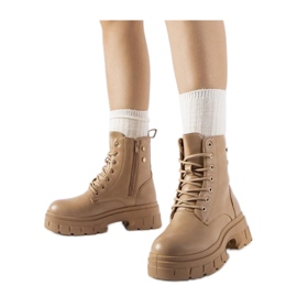 Beige workers' shoes with a thicker sole, Melicucca - Solea