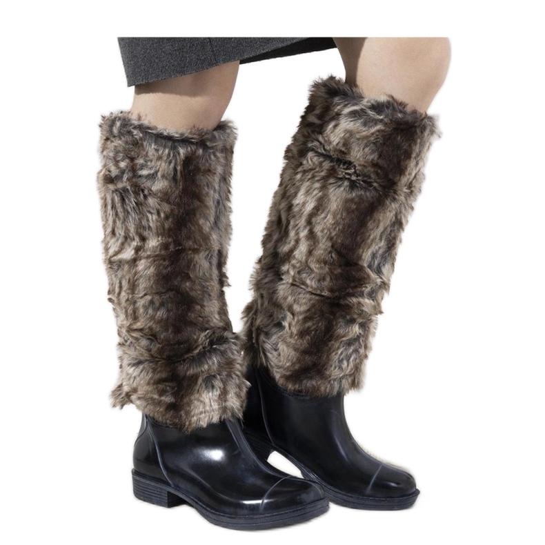 Navy blue Wellington boots with fur Melgar - Solea
