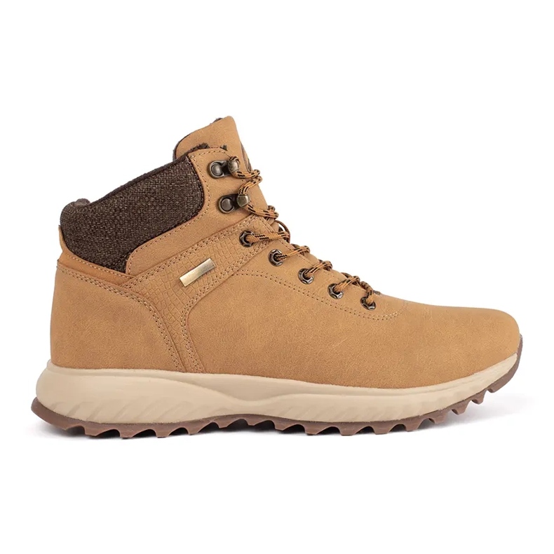 Vico Brown, insulated winter men's boots beige