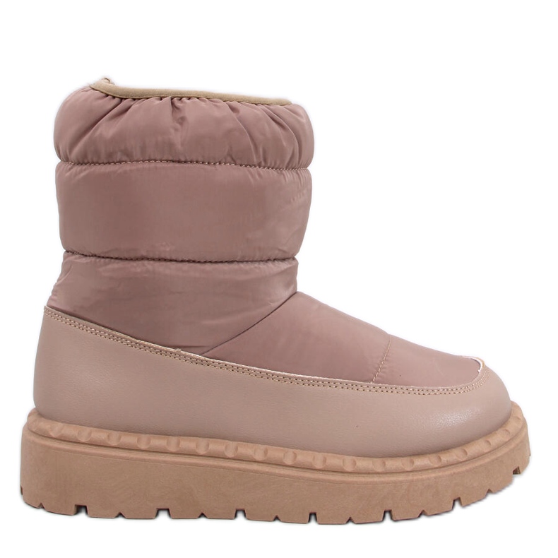 Khaki nylon snow boots brown Khaki nylon snow boots brown