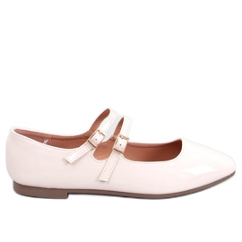 Patent Mary Jane Beige style ballet flats