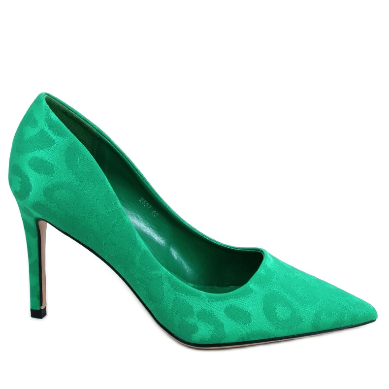 Green women's high heels