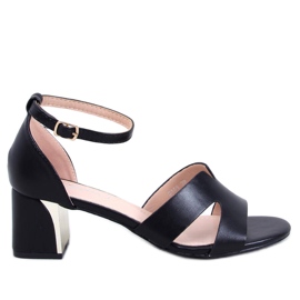 Black heeled sandals Black heeled sandals