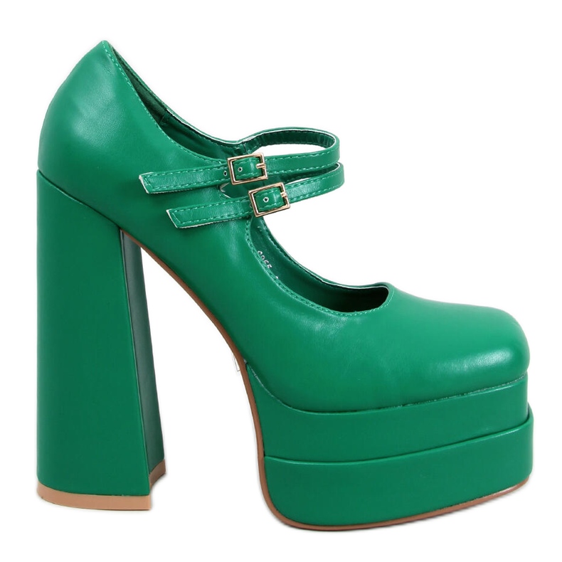 Green grain platform pumps Green grain platform pumps