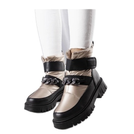 Gold snow boots with chain Ephraim - Solea