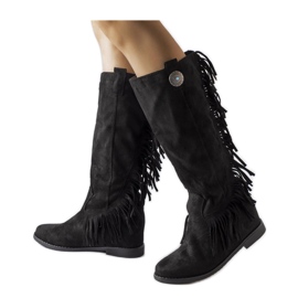 Black Lecore - Solea covered wedge boots
