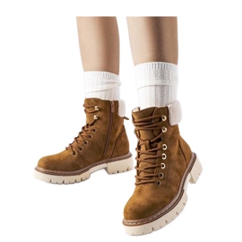 Brown insulated women's winter boots by Bassano - Solea