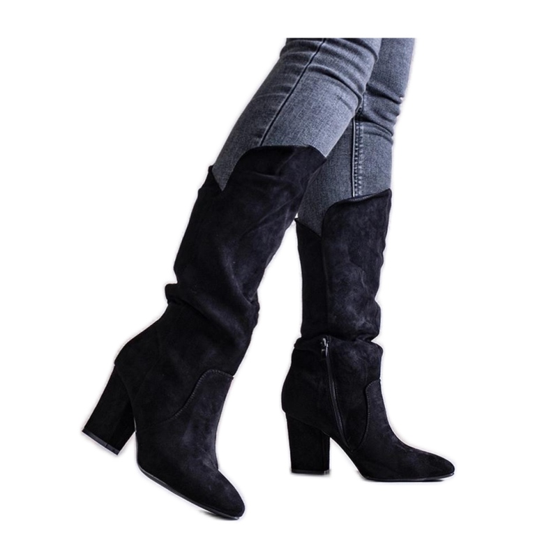 Black high-heeled boots from Amare - Solea
