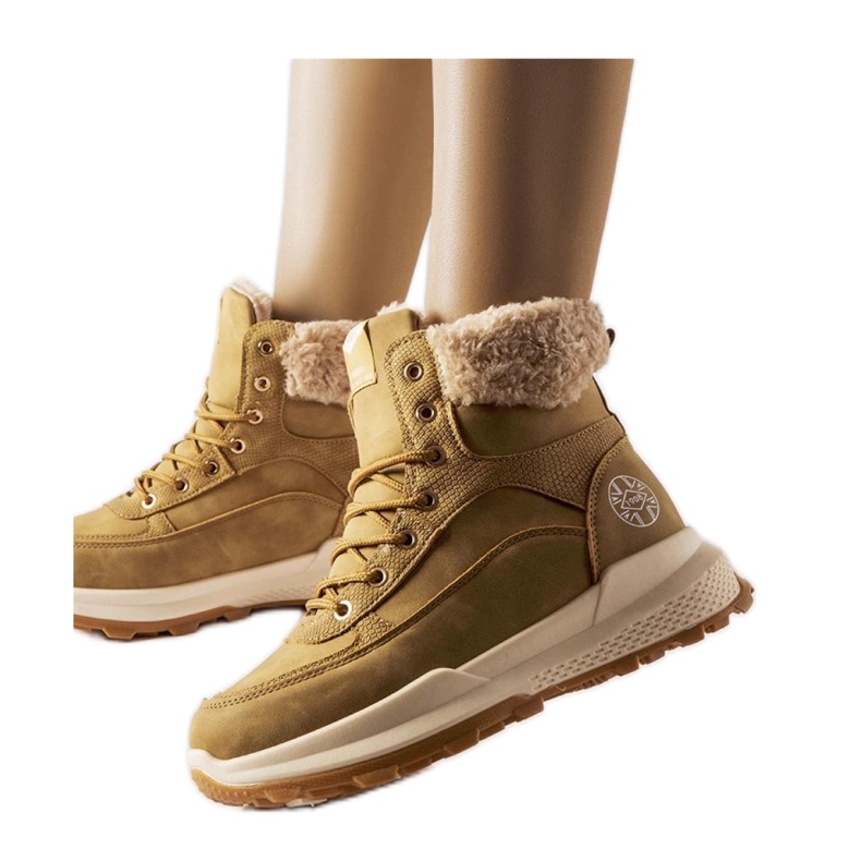 Brown Lee Cooper LCJ-22-44-1361L boots beige Brown Lee Cooper LCJ-22-44-1361L boots beige