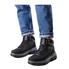Black Big Star KK274222 Black boots