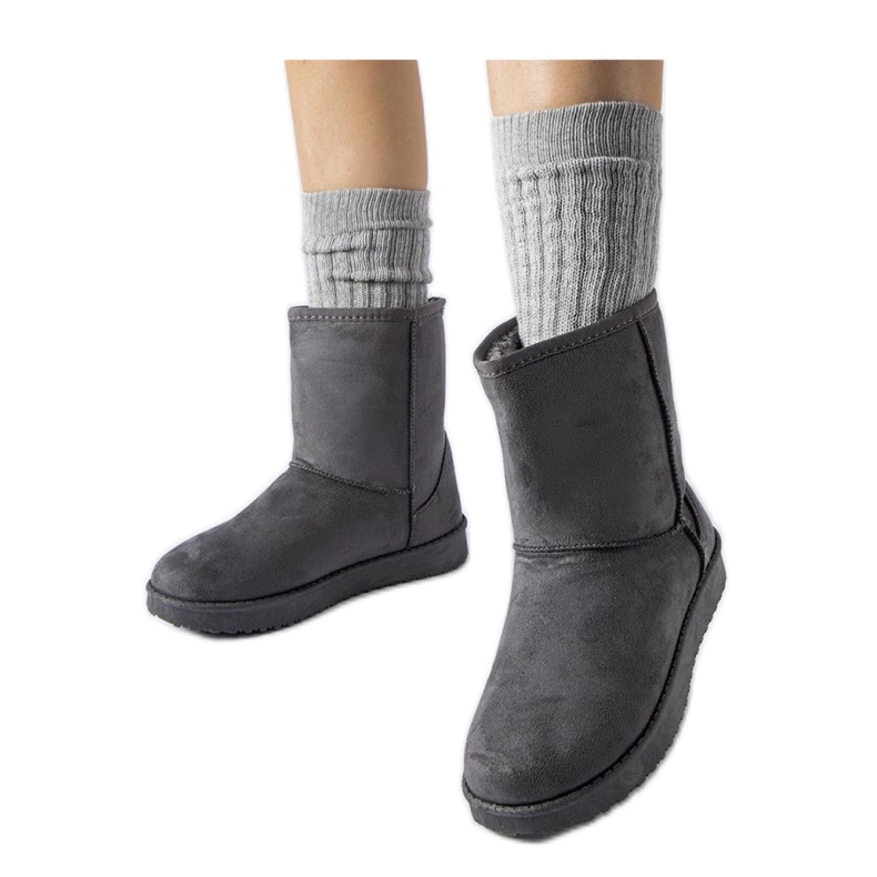 Gray insulated classic snow boots grey Gray insulated classic snow boots grey