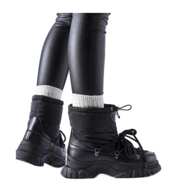 Solea Black warm snow boots