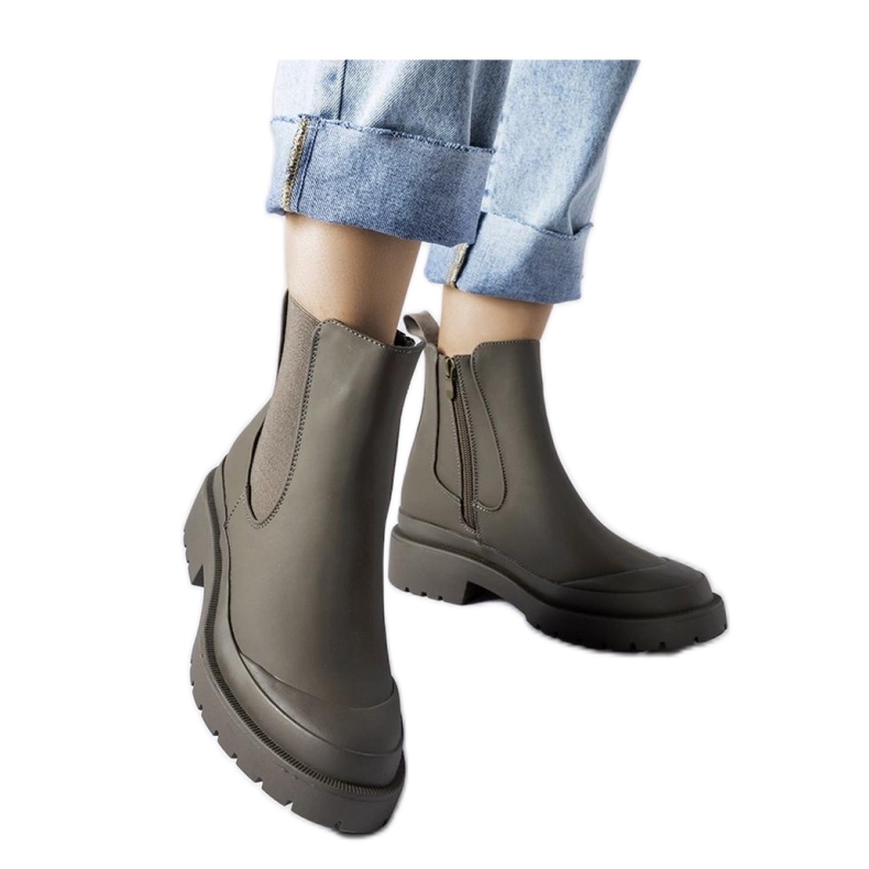 Green wellies and women's ankle boots Green wellies and women's ankle boots