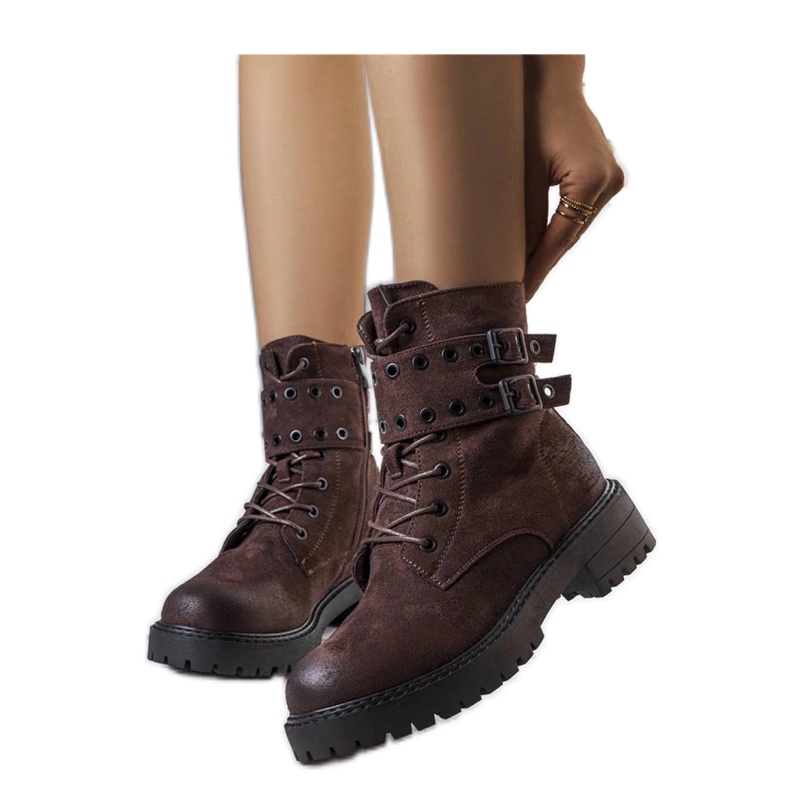 Dark brown hiking boots Dark brown hiking boots