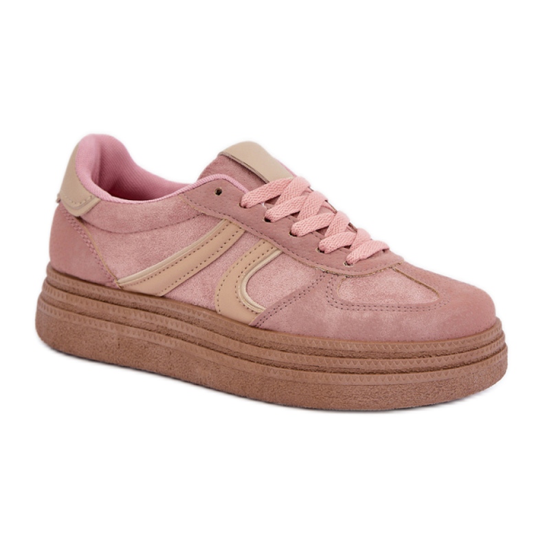 Women's platform sneakers Pink