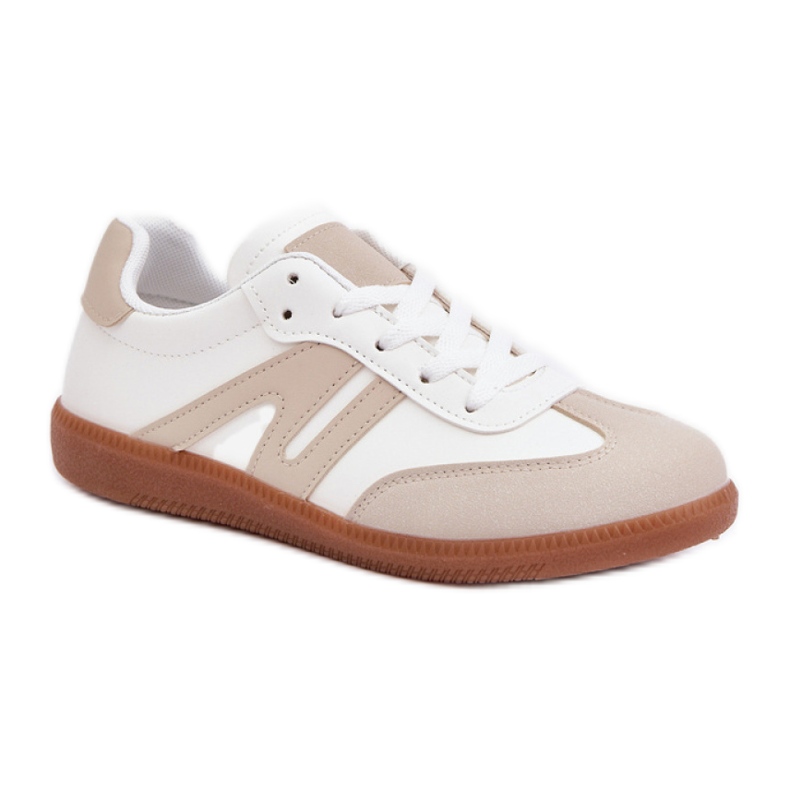 Laced Sports Shoes 7112 White/Beige