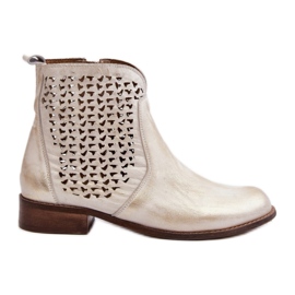 Zazoo Gold Openwork Boots yellow Zazoo Gold Openwork Boots yellow