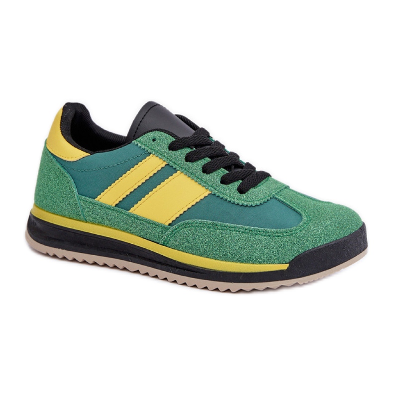Sports Tied Sneakers 8957 Green