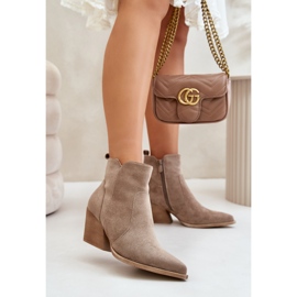 Boots Model Virtris RQ491 Dark Beige - Step in style Boots Model Virtris RQ491 Dark Beige - Step in style