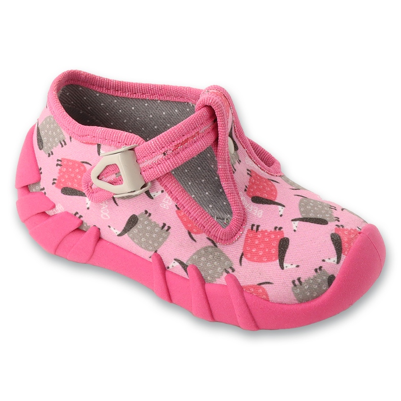 Befado children's slippers 110P508, pink with dogs Befado children's slippers 110P508, pink with dogs