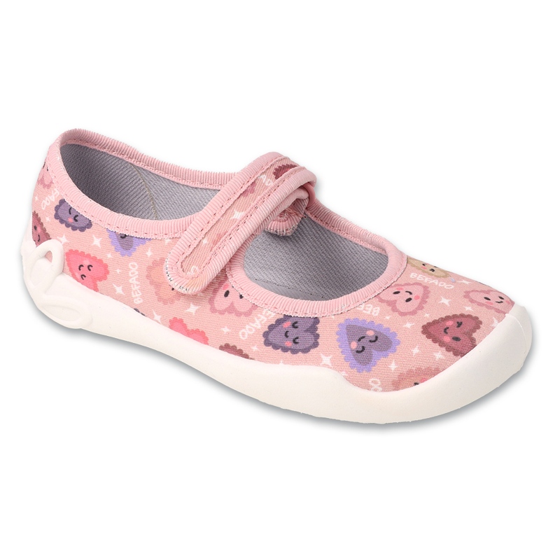 Befado children's slippers with Velcro, breathable soles, 114X544, pink Befado children's slippers with Velcro, breathable soles, 114X544, pink