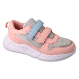 Children's sports Befado with Velcro 452Q003 pink/gray