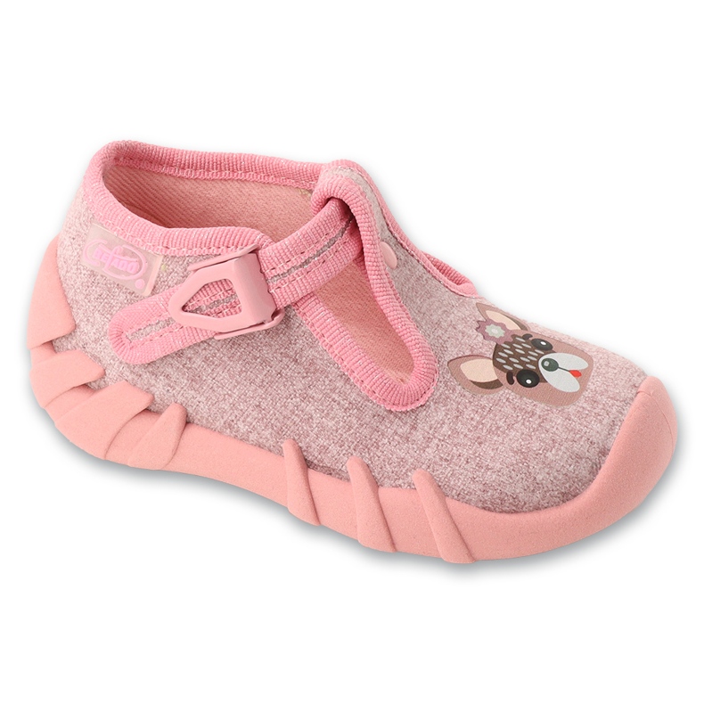 Befado children's slippers with a clasp 110P505 pink