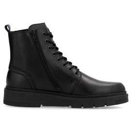 Men's leather shoes insulated rieker 30101-00 RKR751 black Men's leather shoes insulated rieker 30101-00 RKR751 black