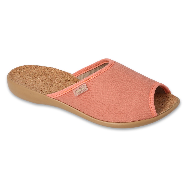 Befado women's slippers with cork insole 254D157 orange Befado women's slippers with cork insole 254D157 orange
