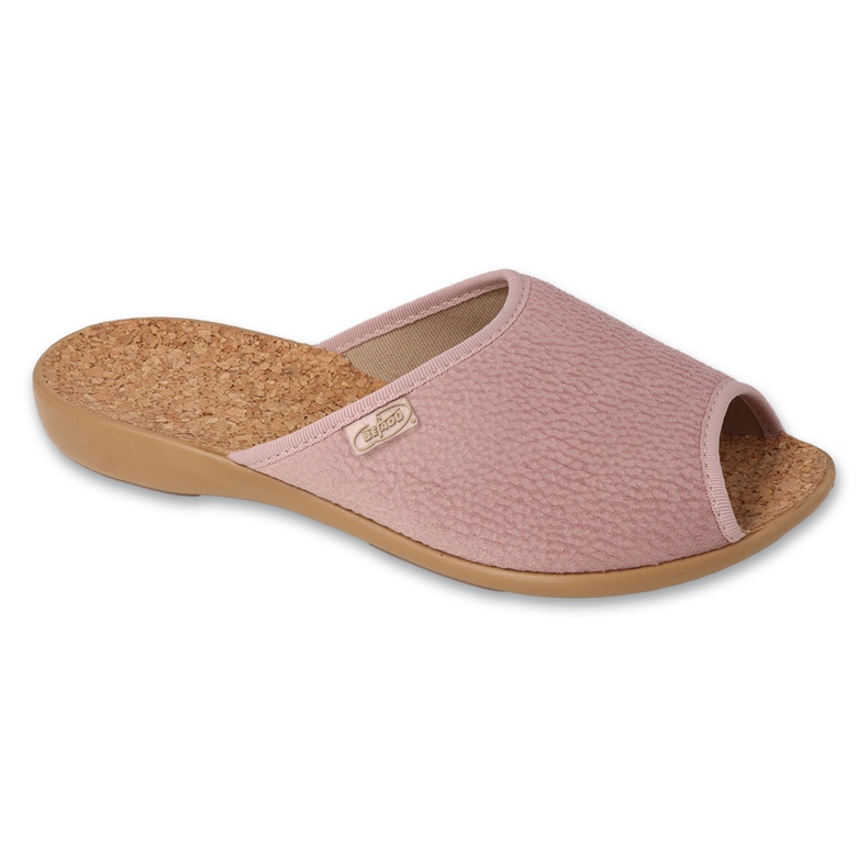 Befado women's slippers with cork insole 254D164 pink