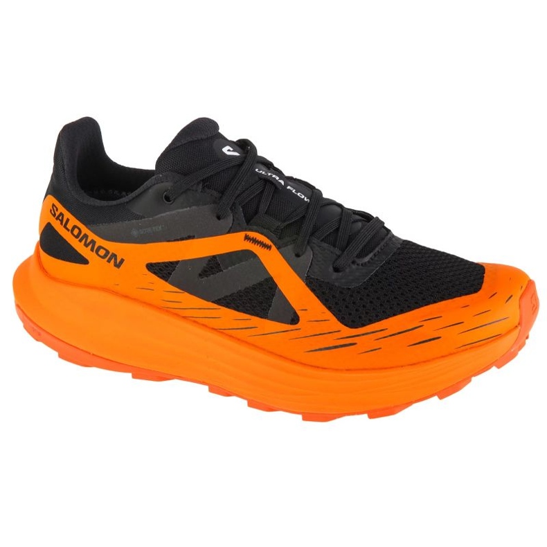 Salomon Ultra Flow GTX 474740 black-orange shoes Salomon Ultra Flow GTX 474740 black-orange shoes