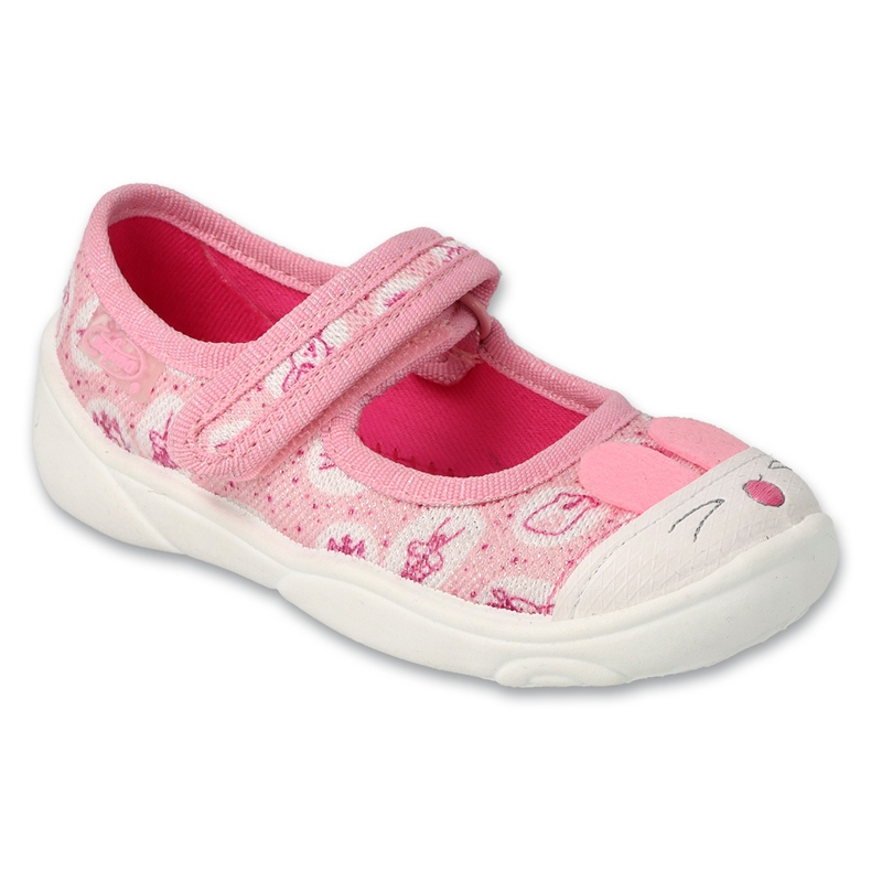 Befado children's slippers 209P040 with velcro, pink Befado children's slippers 209P040 with velcro, pink